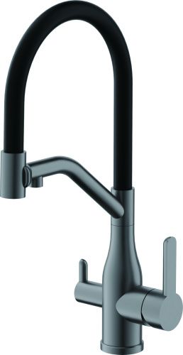 Смеситель для кухни Belz 815 B78815-3 на мойку оружейная сталь