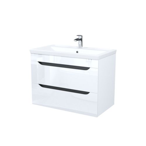 Тумба с раковиной IDDIS Ray RAY80W0i95K 82х46х61 подвесная цвет белый