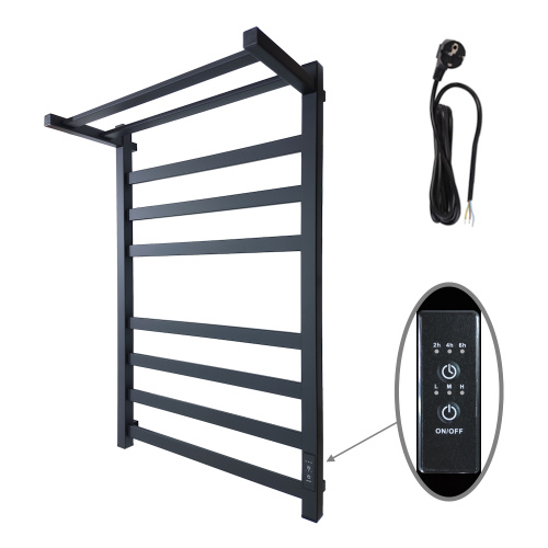 Полотенцесушитель Маргроид 8110 профильный 8110-8050-5179-9005 53х81 электрический черный матовый