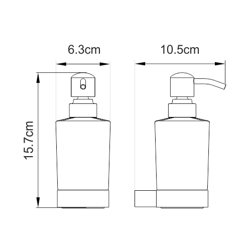 Дозатор для жидкого мыла WasserKRAFT 7999 - фото 4