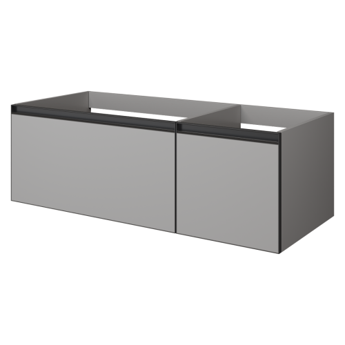 Тумба под раковину Armadi Art Quatro 790-M2-120-L-A 120х50х40 подвесная цвет серый