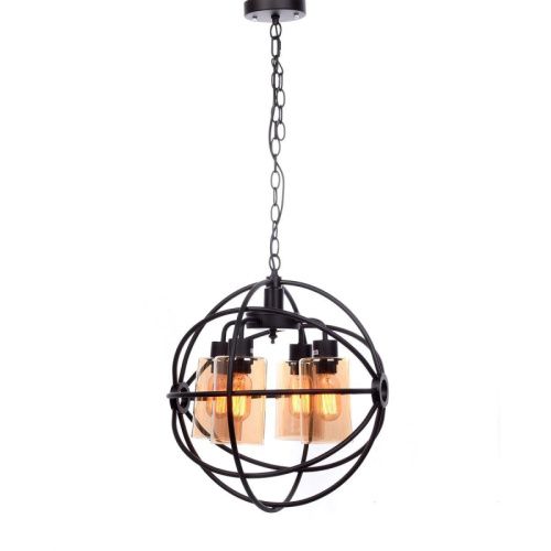 Люстра подвесная Lumina Deco Stradi (Стради) LDP 11509-4 BK