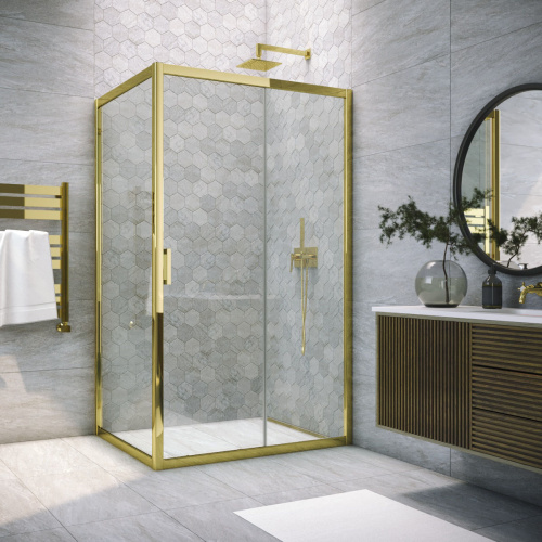 Душевой уголок Vegas-Glass ZP+ZPV TUR+NOVO ZP+ZPV TUR NOVO 180*95 09 crystalvision 180х95 стекло прозрачное профиль золото глянцевое без поддона