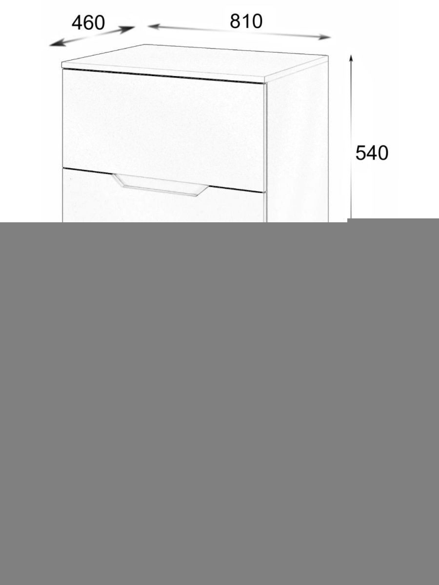 Тумба с раковиной Orange Line Li-80TugMDF+B08-640W 80х50