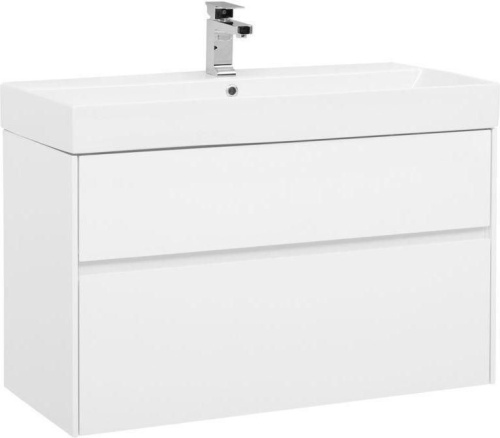 Тумба с раковиной Aquanet Бруклин 00212599 97,2х43,7х57,2 напольная/подвесная