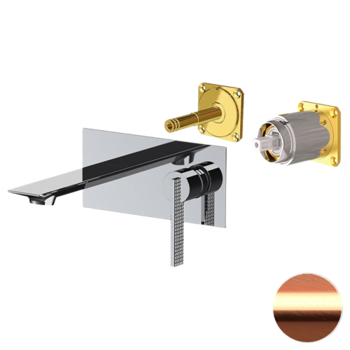 Смеситель для раковины Daniel Club ANC632LKBRP встраиваемый в стену медь