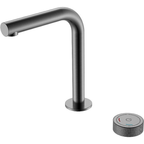 Смеситель автоматический Boheme Tech 158-GM на раковину графит матовый