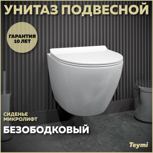 Унитаз Teymi Lina Pro T40106 подвесной