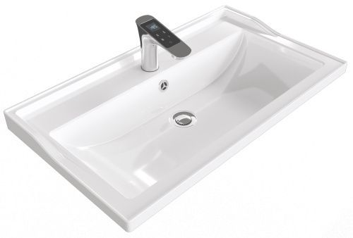 Раковина из искусственного мрамора Stella Polar Флур SP-00001483 100х45 встраиваемая цвет белый