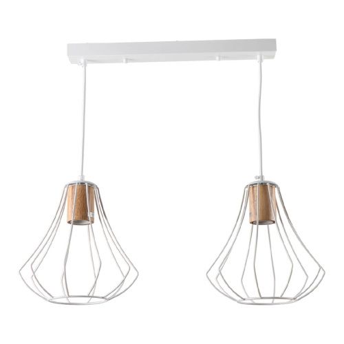Светильник подвесной IMEX MD.9052-2-P-WH+WOOD