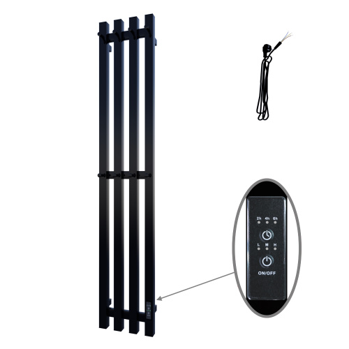 Полотенцесушитель Altasan Проксима ПроксимаСП21120ЧМ подвесной 21х115 электрический черный матовый