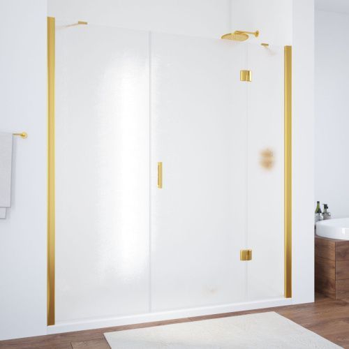 Душевая дверь Vegas-Glass AFP-F TUR+NOVO AFP-F TUR NOVO h1890 220 09 02 R 220х189 стекло рифленое профиль золото глянцевое