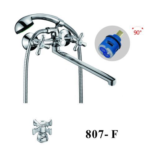 Смеситель для ванны D-Lin D146807-F настенный хром