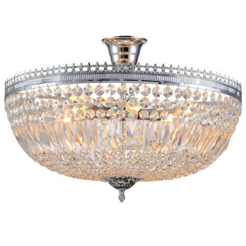 Люстра на штанге Natali Kovaltseva Rococo (Роцоцо) ROCOCO 81406/8C CHROME