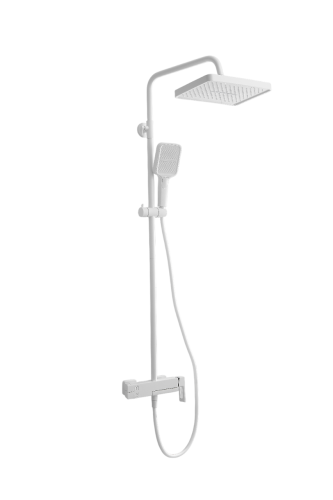 Душевая стойка BELZ B658 B24658-8 настенная цвет белый