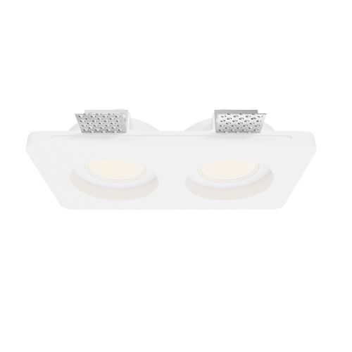 Светильник встраиваемый Maytoni Technical Gyps Modern DL002-GU10-02-W