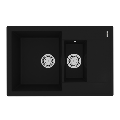 Кухонная мойка LeMark Ramza 760 9910037 76х50 цвет антрацит