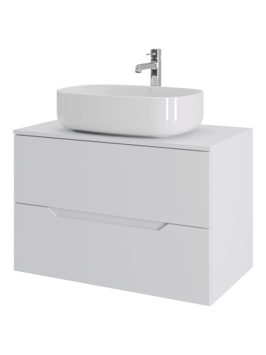Тумба с раковиной Orange Line Li-80TuwMDF+B07-540W 81х46х68,5