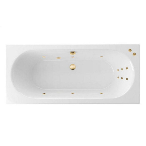 Ванна акриловая гидромассажная Excellent OCEANA WAEX.OCE16S.LINE.GL 160х75 пристенная прямоугольная с каркасом