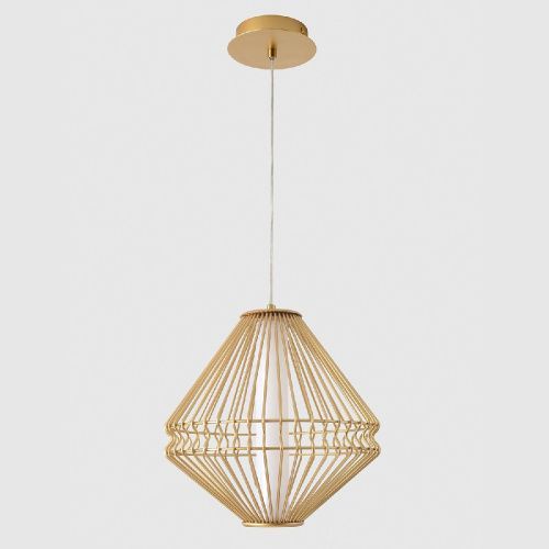 Светильник подвесной Crystal Lux Cuadra (Цуадра) CUADRA SP15W LED GOLD