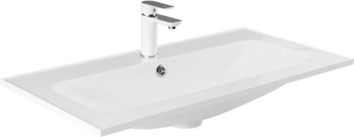Раковина-столешница Aquanet Арт 00318928 полувстраиваемая цвет белый