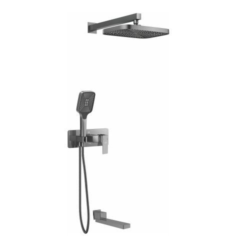 Душевая система Rose R1035T встраиваемая в стену цвет пепельный