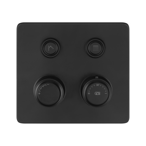 Смеситель для душа Gessi Hi-Fi Eclectic 65232#299 встраиваемый в стену черный с термостатом