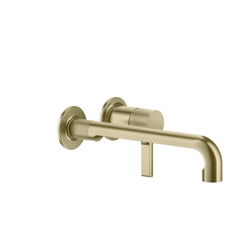 Смеситель Gessi INCISO 58089#727 встраиваемый в стену брашированное золото без термостата