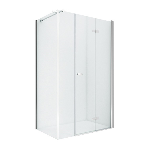 Душевой уголок New Trendy NEW SOLEO Chrome K-0385 110х90 стекло прозрачное профиль хром глянцевый