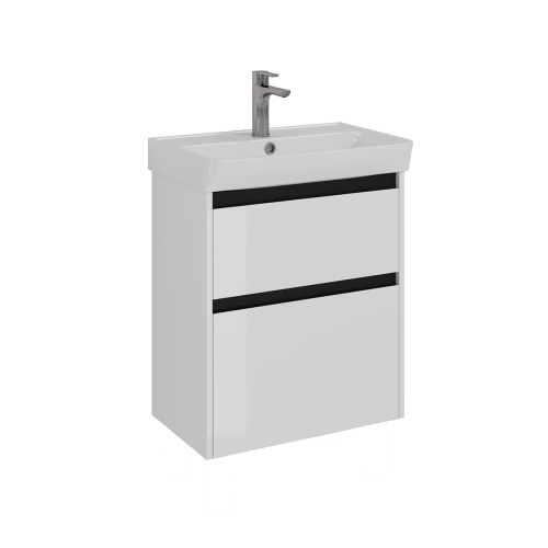 Тумба под раковину LeMark Combi LM03C60T-black 57,4х34,5х65 подвесная/напольная