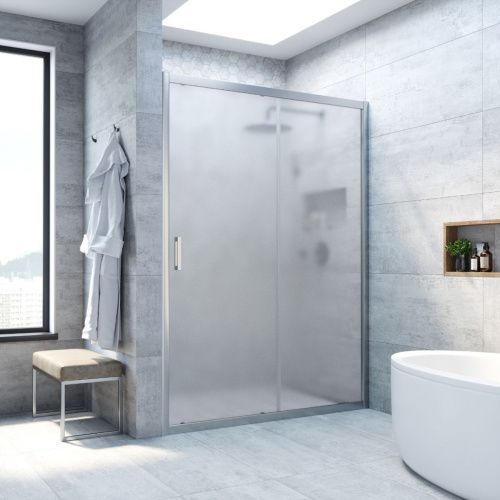 Душевая дверь Vegas-Glass ZP TUR+NOVO ZP NOVO h2000 165 07 10 165х200 стекло матовое профиль хром