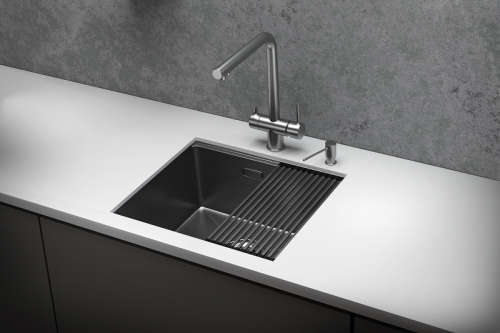 Кухонная мойка Granula Kitchen Space 5045U, СТАЛЬ САТИН 50x44,5 цвет сталь сатин
