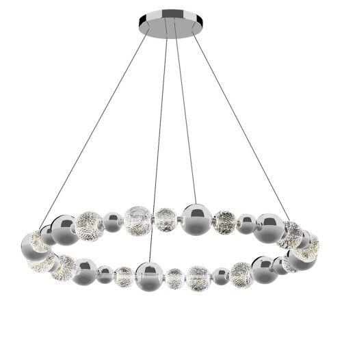 Светильник подвесной Delight Collection Elliot Diamante (Еллиот Диаманте) MD21001002-1F chrome