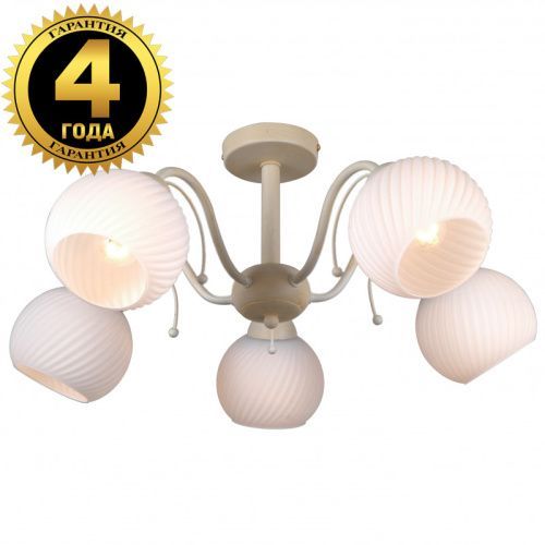Люстра на штанге Natali Kovaltseva 75146 75146/5C BEIGE GOLD