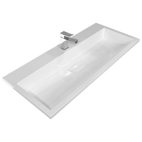 Раковина из искусственного мрамора Stella Polar Арта SP-00001652 90х45 встраиваемая цвет белый