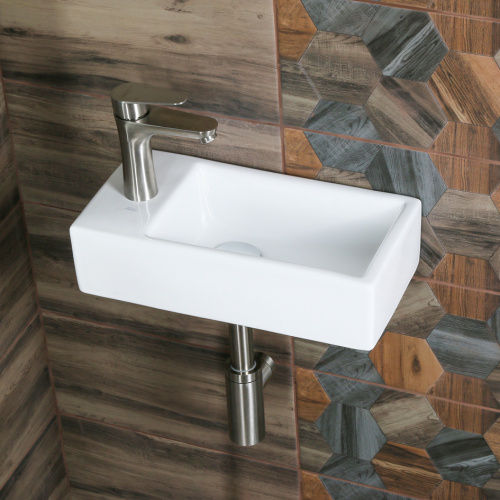 Раковина Melana 41 см 9048DR-805 накладная/подвесная цвет белый