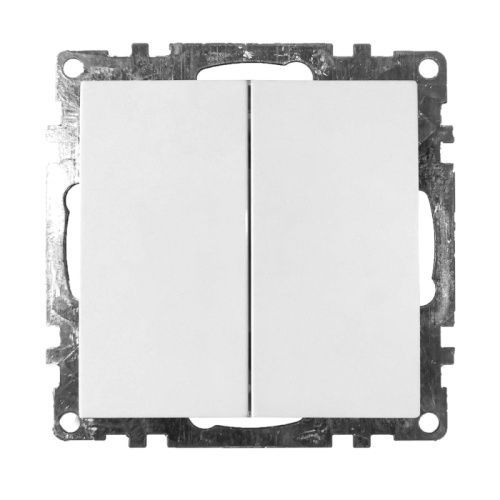 Выключатель 2-клавишный Stekker GLS10-7104-01 39300
