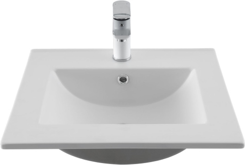 Раковина-столешница Aquanet Flat 00330428 полувстраиваемая цвет белый