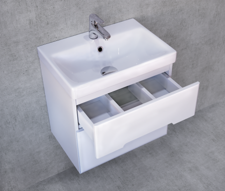 Тумба под раковину Jorno MODUO SLIM Mod.01.50/P/W 50х34,5х47 - фото 2