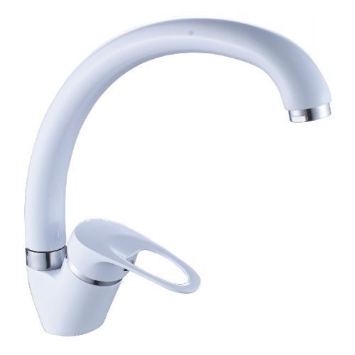 Смеситель для кухни Cron CN4113-8 на мойку белый