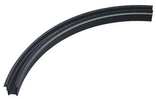 Радиусный магнитный шинопровод iLedex Vision48-22 4822-1/4-D1200-BK
