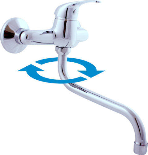 Смеситель для раковины RavSlezak SAZAVA SA001.5/22 настенный хром