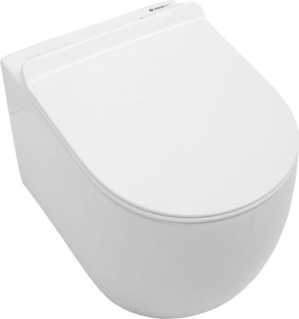 Чаша унитаза подвесная Aquanet Cetus CETUS-W цвет белый без сиденья безободковая каскадный смыв
