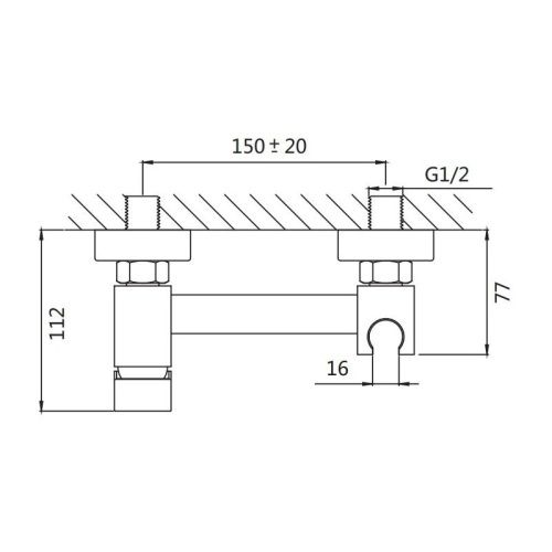 Гигиенический душ со смесителем Shevanik S137C белый - фото 3
