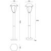 Уличный светильник Arte Lamp Henry (Хенры) A1661PA-1BK