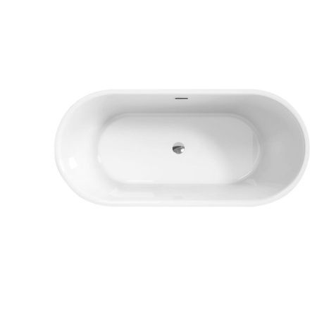 Ванна акриловая BelBagno BB709-1700-780 170х80 отдельностоящая овальная с ножками