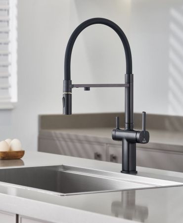 Смеситель для кухни Rose R358H на мойку черный