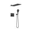 Душевая система Vincea VSFW-401TMB встраиваемая в стену цвет черный с термостатом
