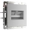 Розетка двойная Ethernet RJ-45 Werkel Серебряный 4690389156489