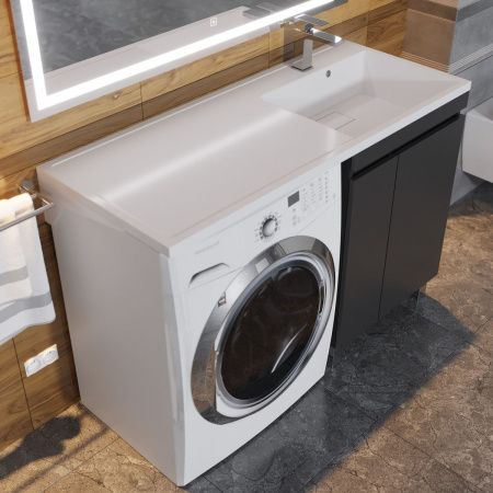 Тумба с раковиной Uperwood Magenta 52930205158 120х50 цвет черный